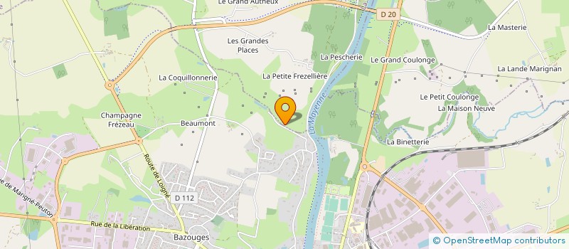localisation de l'entreprise SARL BENOIT DUTERTRE à LA ROCHE-NEUVILLE