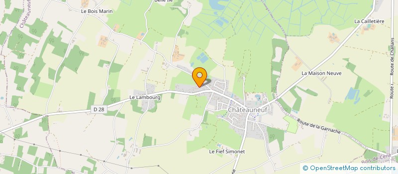 localisation de l'entreprise SARL BENOIT GUERIN à CHATEAUNEUF