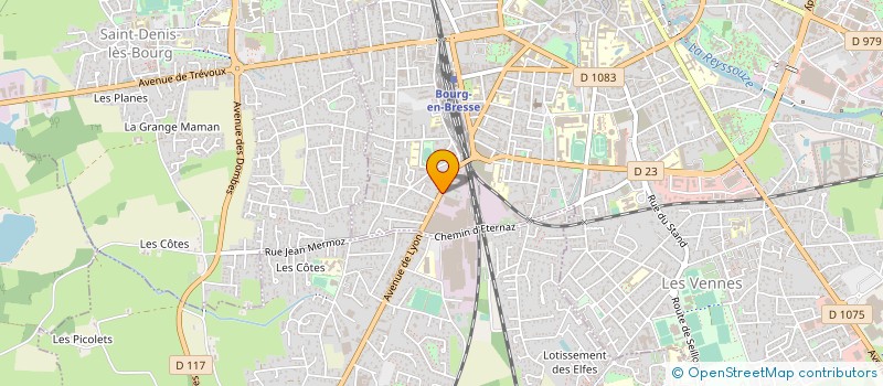 localisation de l'entreprise SARL BENONNIER à BOURG-EN-BRESSE