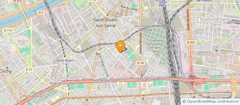 localisation de l'entreprise SARL BENS SECURITE à SAINT-OUEN-SUR-SEINE