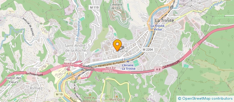 localisation de l'entreprise SARL BENZINB  NICE