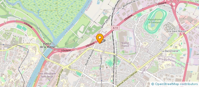 localisation de l'entreprise SARL BEPA BUREAU D ETUDES PIERRE D ANJOU à ANGERS