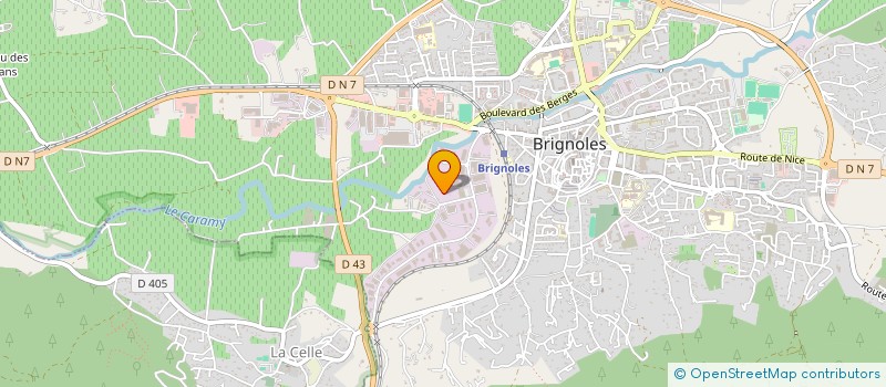 localisation de l'entreprise SARL BERARD AUTOMOBILES à BRIGNOLES