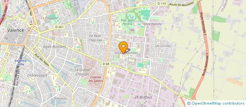 localisation de l'entreprise SARL BERAT à VALENCE