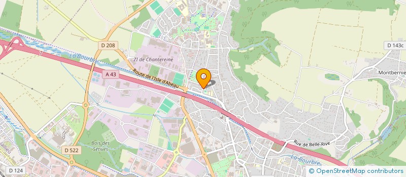 localisation de l'entreprise SARL BERAT CONSTRUCTION  BOURGOIN-JALLIEU