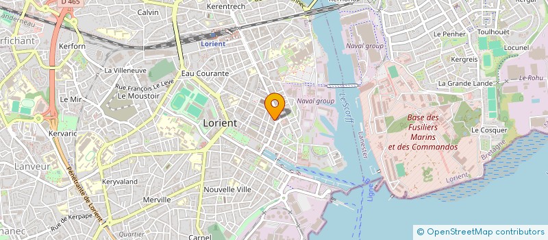 localisation de l'entreprise SARL BERCEM ET BELFIN  LORIENT