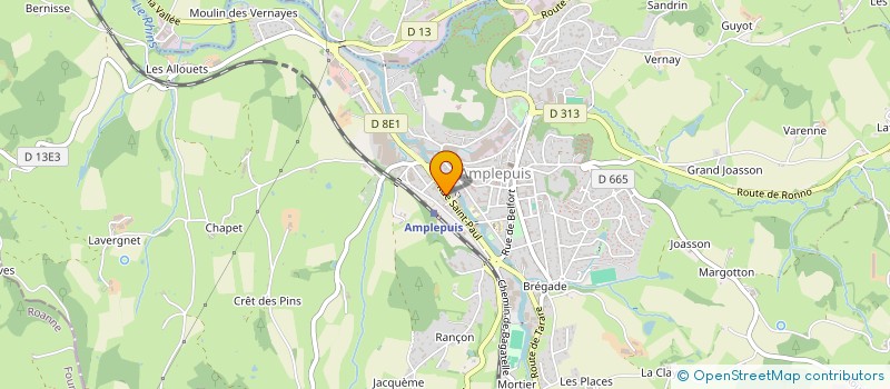 localisation de l'entreprise SARL BERCHOUX DECHAVANNE à AMPLEPUIS