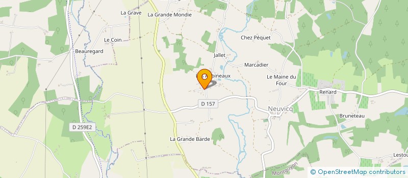 localisation de l'entreprise SARL BERGEON FABRICE  NEUVICQ