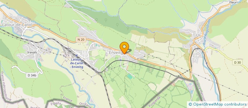 localisation de l'entreprise SARL BERGERS DES PYRENEES  ENVEITG