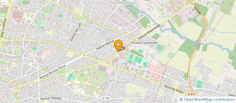 localisation de l'entreprise SARL BERGOULI à PAU
