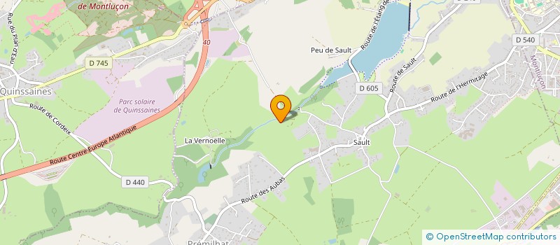 localisation de l'entreprise SARL BERMUDES à PREMILHAT