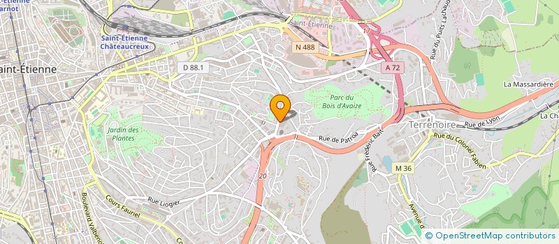 localisation de l'entreprise SARL BERNABE  SAINT-ETIENNE