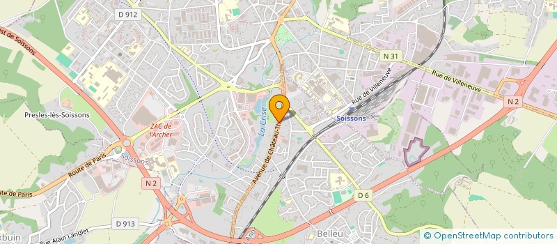localisation de l'entreprise SARL BERNADON à SOISSONS