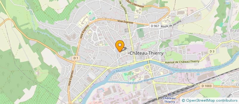 localisation de l'entreprise SARL BERNARD  CHATEAU-THIERRY