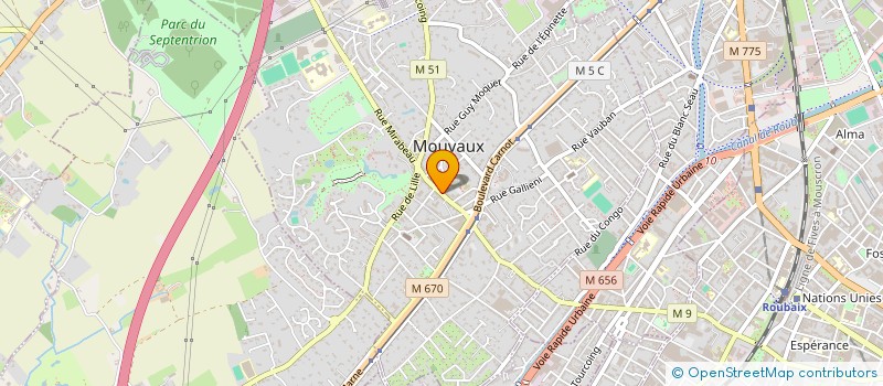 localisation de l'entreprise SARL BERNARD  MOUVAUX