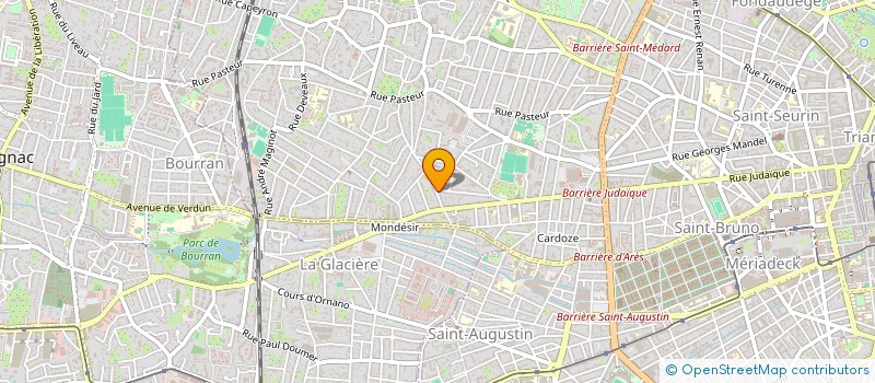 localisation de l'entreprise SARL BERNARD BOURGEOIS  BORDEAUX