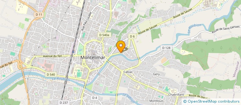 localisation de l'entreprise SARL BERNARD CONSTRUCTION à MONTELIMAR