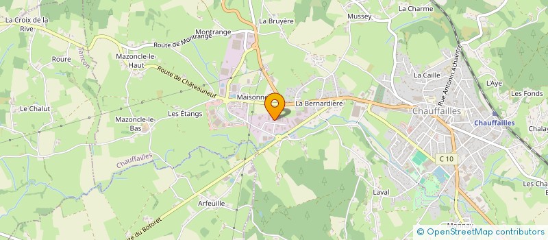 localisation de l'entreprise SARL BERNARD DELAYE à CHAUFFAILLES