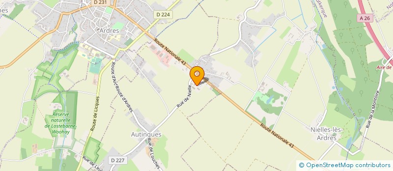 localisation de l'entreprise SARL BERNARD ET FILS  AUTINGUES