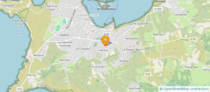 localisation de l'entreprise SARL BERNARD FIRMIN à CAMARET-SUR-MER