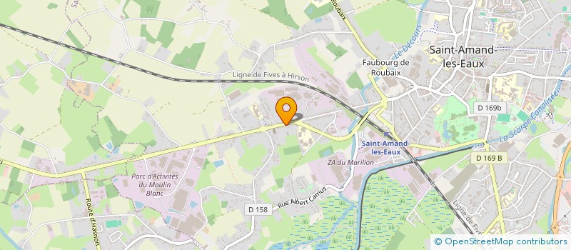 localisation de l'entreprise SARL BERNARD GLORIEUX à SAINT-AMAND-LES-EAUX