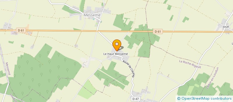 localisation de l'entreprise SARL BERNARD GOUILLE à LA ROCHE-RIGAULT