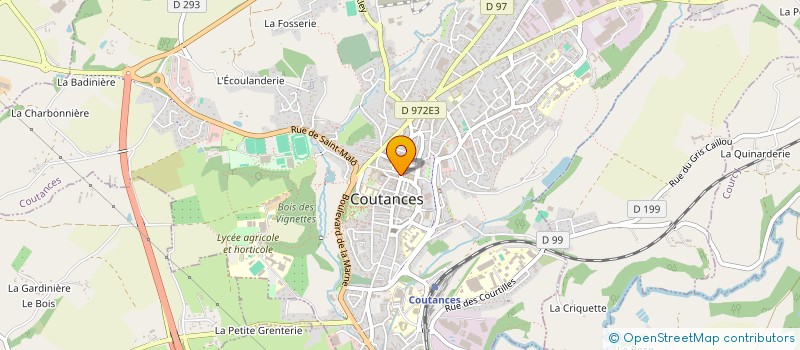 localisation de l'entreprise SARL BERNARD-LIGNEUL  COUTANCES