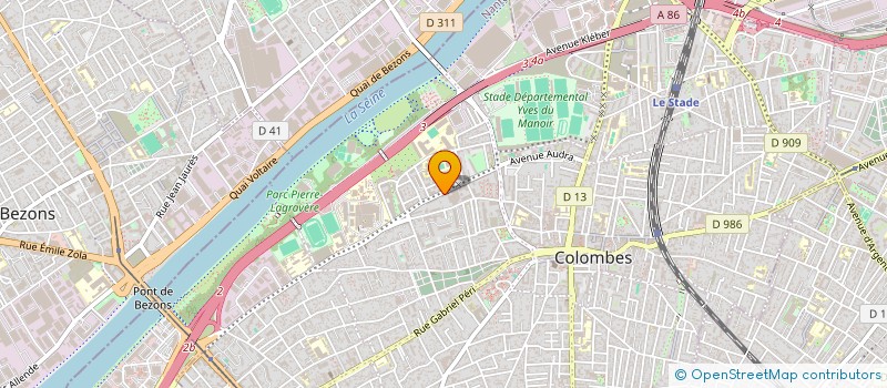 localisation de l'entreprise SARL BERNARD MARCEAU TRANSPORTS à COLOMBES