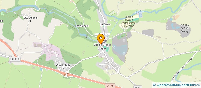 localisation de l'entreprise SARL BERNARD PICHARD  SEGRE-EN-ANJOU BLEU