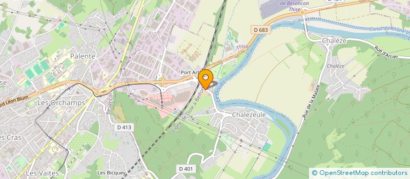 localisation de l'entreprise SARL BERNARD PUCHE à CHALEZEULE