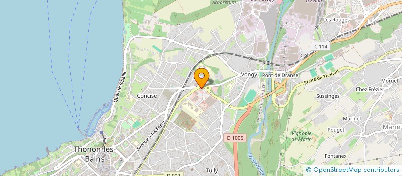 localisation de l'entreprise SARL BERNARD TREBOUX à THONON-LES-BAINS