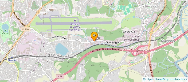 localisation de l'entreprise SARL BERNARDINO à ANGLET