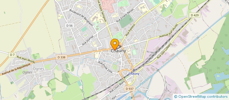 localisation de l'entreprise SARL BERNASCONI à CHAUNY