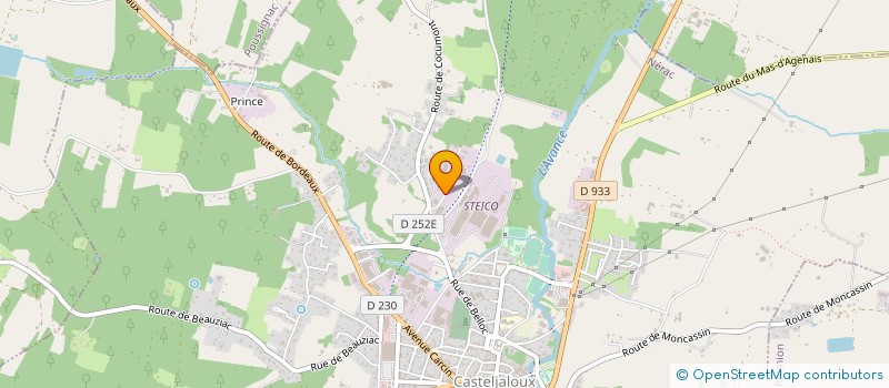 localisation de l'entreprise SARL BERNET PATRICE  CASTELJALOUX