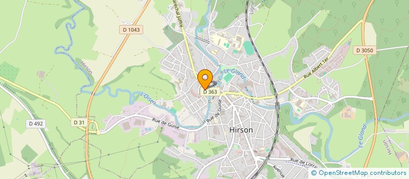 localisation de l'entreprise SARL BERSAN  HIRSON