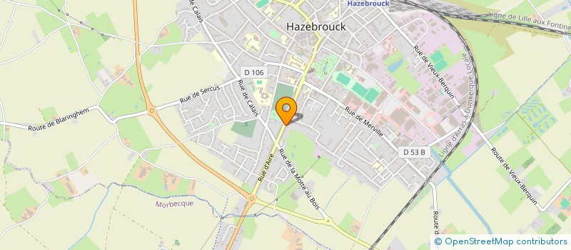 localisation de l'entreprise SARL BERTELOOT DRUEZ à HAZEBROUCK