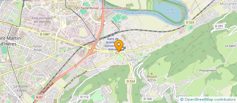 localisation de l'entreprise SARL BERTET  GIERES