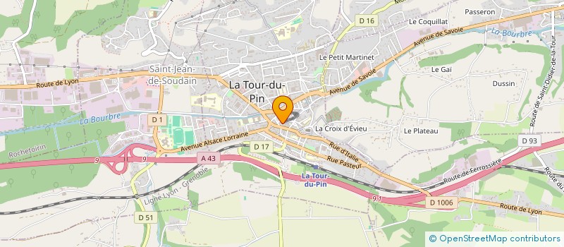 localisation de l'entreprise SARL BERTHELIER  LA TOUR-DU-PIN