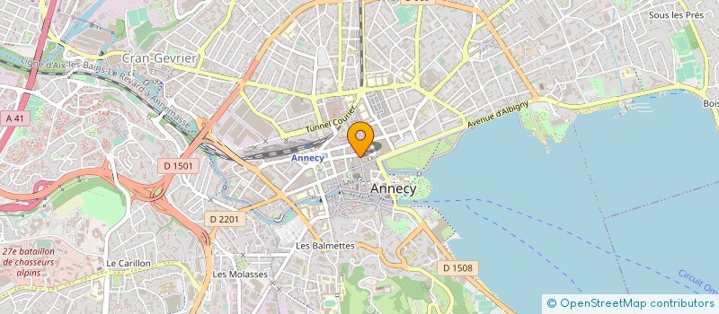 localisation de l'entreprise SARL BERTHET ET CIE à ANNECY