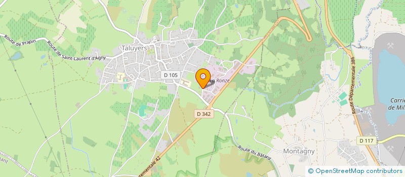 localisation de l'entreprise SARL BERTHINIER à TALUYERS