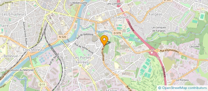 localisation de l'entreprise SARL BERTHIOL à LIMOGES