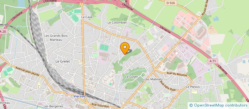 localisation de l'entreprise SARL BERTHOMIER  VIERZON