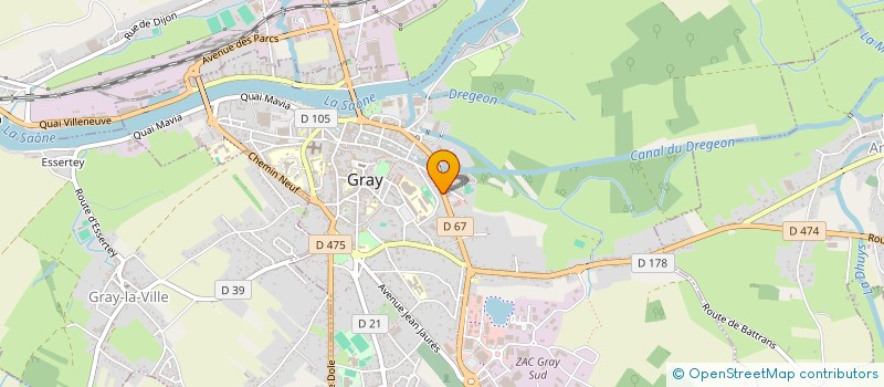 localisation de l'entreprise SARL BERTRAND à GRAY