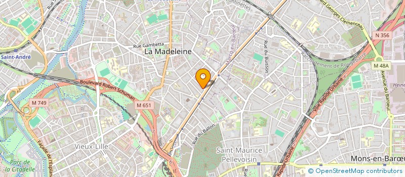 localisation de l'entreprise SARL BERTRAND & FILS à LA MADELEINE