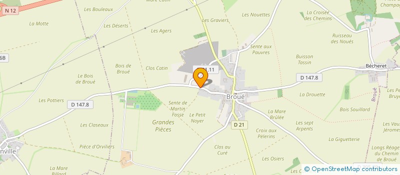 localisation de l'entreprise SARL BERTRAND FLEURY à BROUE