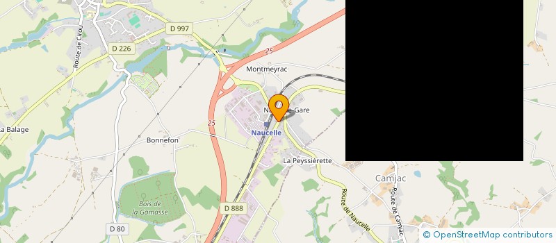 localisation de l'entreprise SARL BERTRAND GAMBIER  NAUCELLE