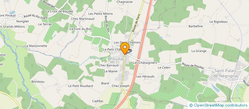 localisation de l'entreprise SARL BERTRAND JEAN CHRISTOPHE  POUILLAC