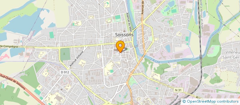 localisation de l'entreprise SARL BERTRAND-ROUX à SOISSONS