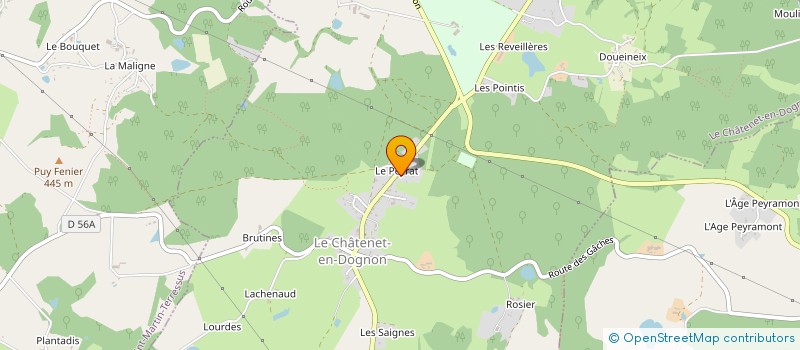 localisation de l'entreprise SARL BERTRAND TARAGNAT à LE CHATENET-EN-DOGNON
