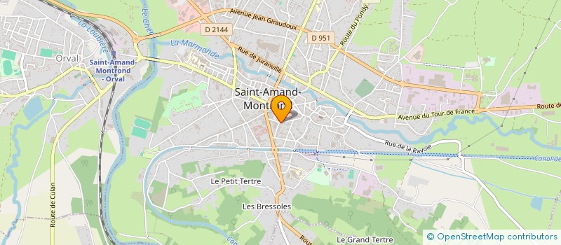 localisation de l'entreprise SARL BERYL  SAINT-AMAND-MONTROND